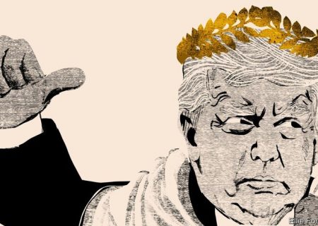 کاریکاتور جدید اکونومیست از ترامپ قدرت‌طلب