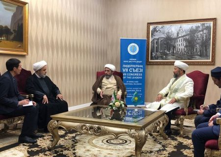 تجلیل مفتی اعظم قزاقستان از نقش راهبردی ایران در گفت‌وگوهای دینی